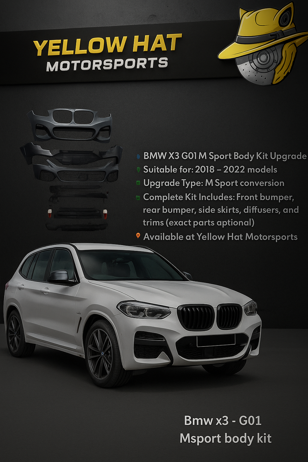 š¹ BMW X3 G01 M Sport Body Kit Upgrade š¹